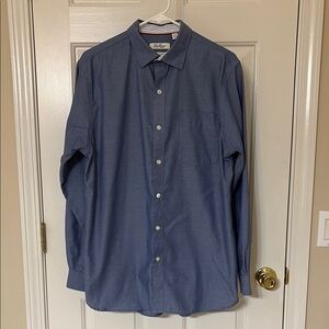 Van Heusen Blue Button Down Long Sleeve Shirt Classic Fit